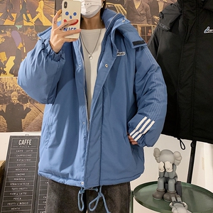 棉服港风ins宽松休闲潮流青少年棉袄冬季棉衣男连帽潮牌Y521 -P70图片