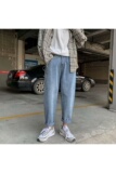 N08-P282020主推四季~经典纯色休闲牛仔裤子潮男宽松直筒长裤，男装牛仔裤，星座1703A