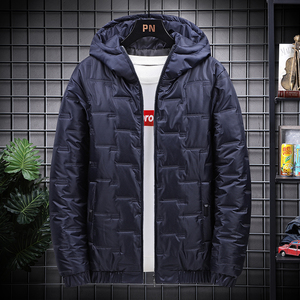 21冬季爆款男士加厚棉衣潮流青年短款连帽羽绒棉服外套M5522-P45图片
