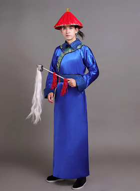 清朝古装官服太监服装太医公公总管侍卫年会舞台宫廷演出表演服男