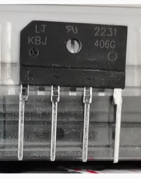 全新KBJ406G 原装进口LT 液晶全桥 DIP-4 整流桥 4A/600V扁桥堆