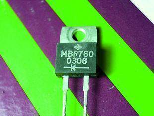 MBR760 拆机 TO-220-2 肖特基二极管 7A 60V