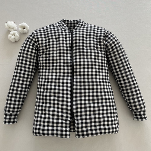 加厚纯棉花填充手工棉服套装