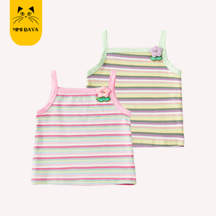 女童吊带背心夏装儿童无袖上衣婴儿外穿宝宝打底内搭t恤夏季薄款