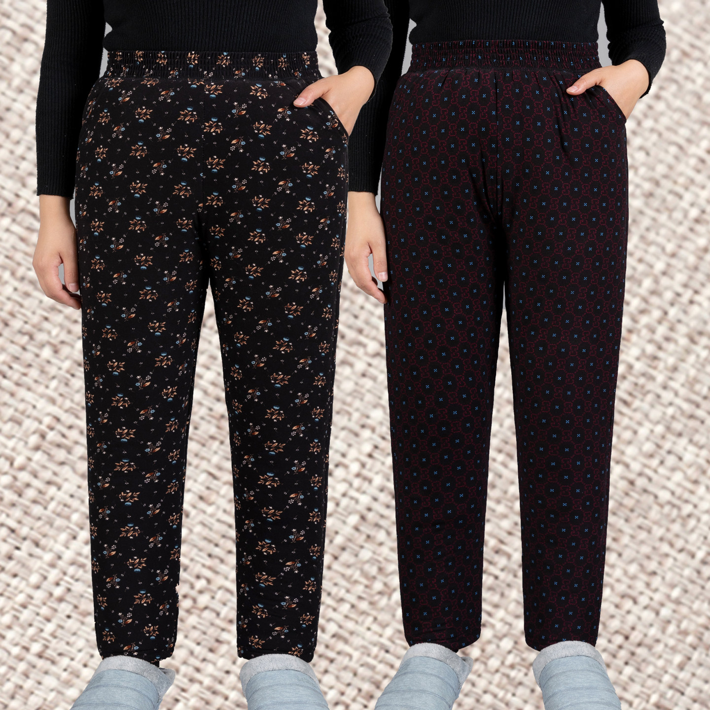 老人加绒加厚驼绒棉裤女奶奶内穿大码保暖裤妈妈高腰深裆羽绒棉裤,女士内衣/男士内衣/家居服,保暖裤,淘宝优惠券,粉丝福利购,淘宝优惠卷