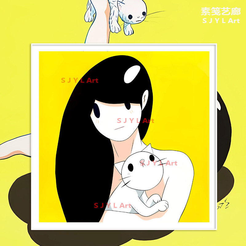 易梦玲同款天野健维纳斯猫版画