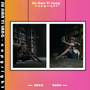 简约客厅高档装 Aroull黑丝女仆挂画袜浴室 饰画横幅轻奢Loull