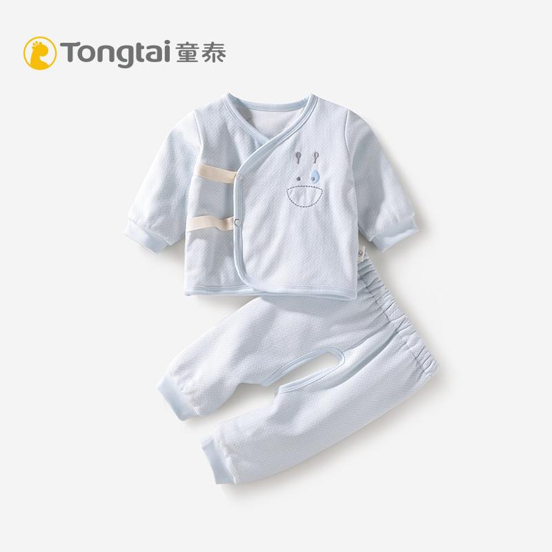 童泰婴儿棉衣棉服新生儿秋冬装男女宝宝棉袄外套夹棉加厚保暖套装