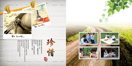 毕业聚会纪念册15 同学录相册 PS设计素材模板PSD模板