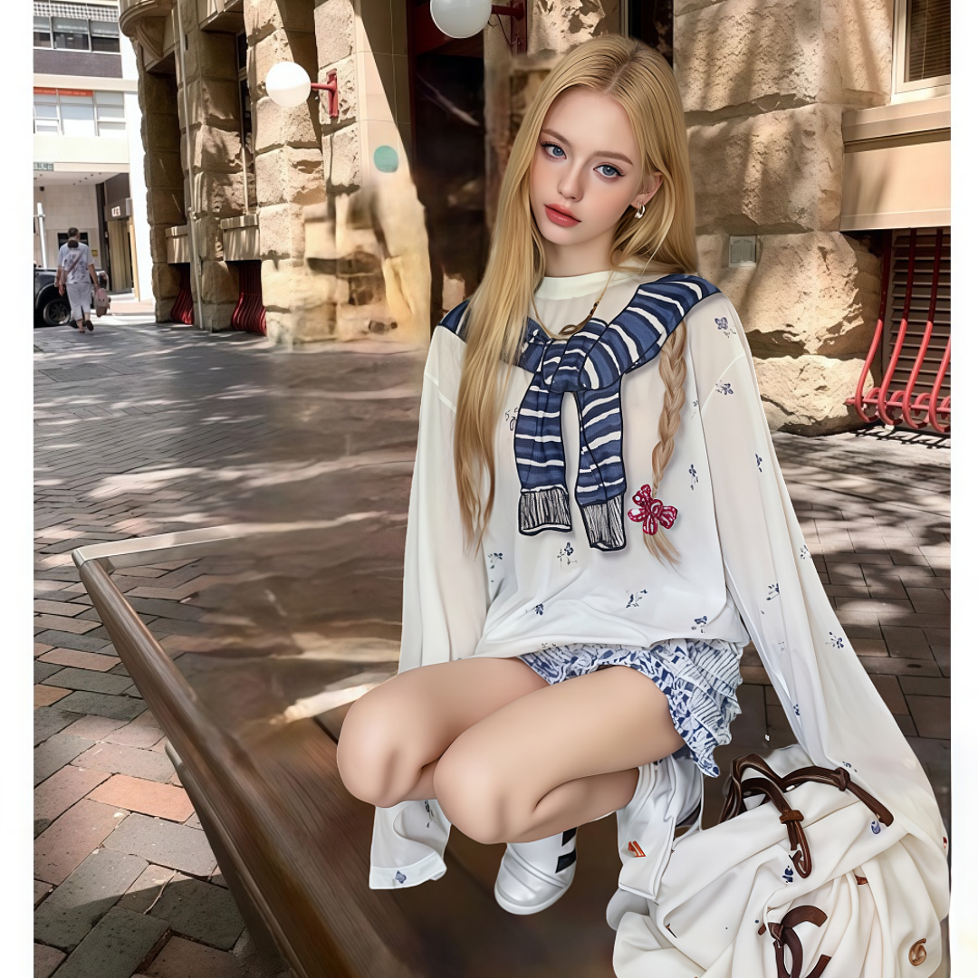 地球店碎花罩衫夏慵懒风显瘦上衣
