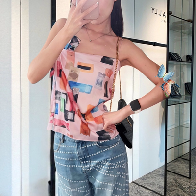 地球店百搭吊带百搭显瘦美背上衣