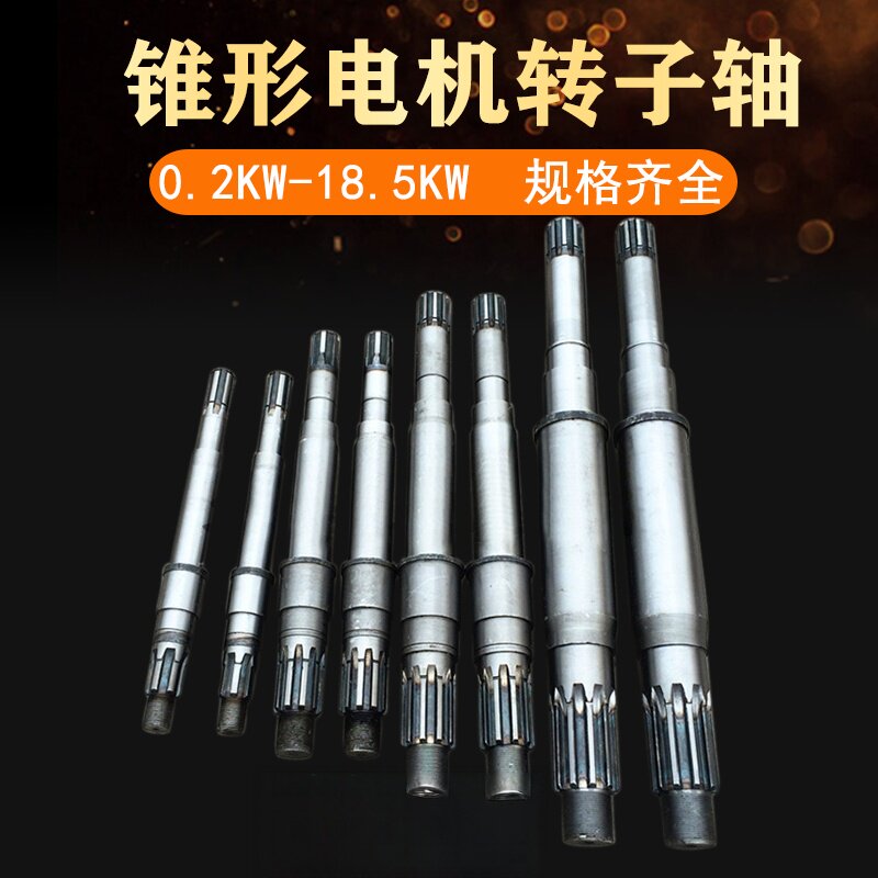 南京总厂特种江陵锥形电机转子轴0.2-18.5KW电动葫芦ZD/ZDY电机轴