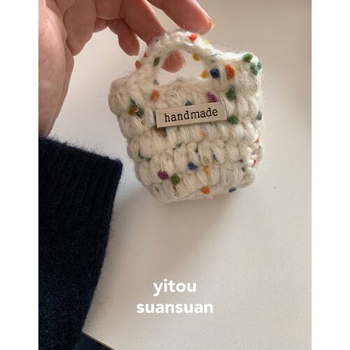 suansuan|韩国ins风时髦自制彩色豆豆线编织耳机包适用苹果AirPodspro全系列无线蓝牙耳机2/3/4代保护壳防摔