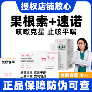 果根素狗狗甘胆口服液止咳猫鼻支感冒药打喷嚏流鼻涕爱迪森