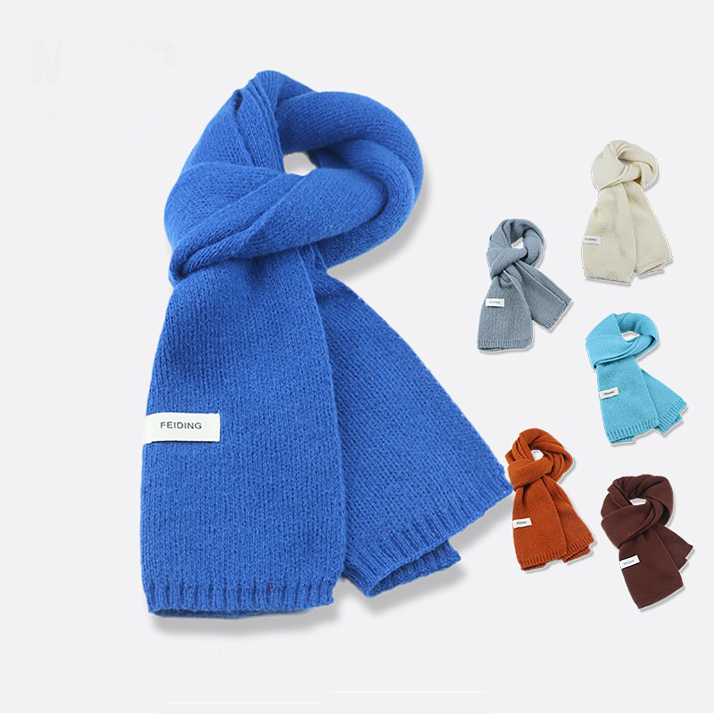 围脖百搭克莱因男士毛线围巾