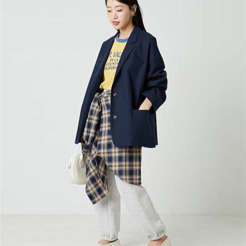 freaks新款翻领宽松廓形西服上衣