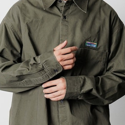 日潮宽松休闲百搭水洗衬衫