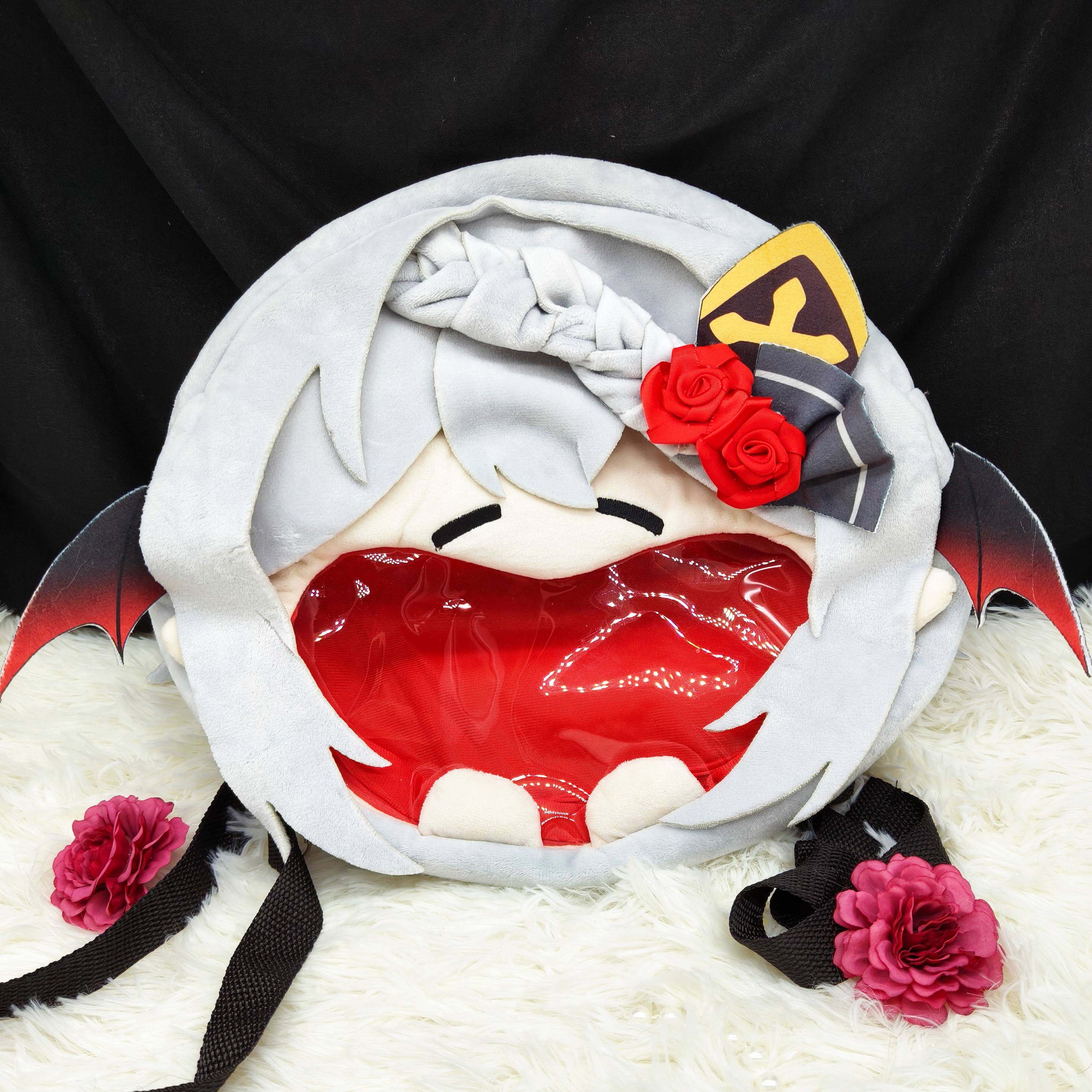 穆小泠大嘴痛包 大嘴蝠 双肩包/单肩包两用 寄泠背包