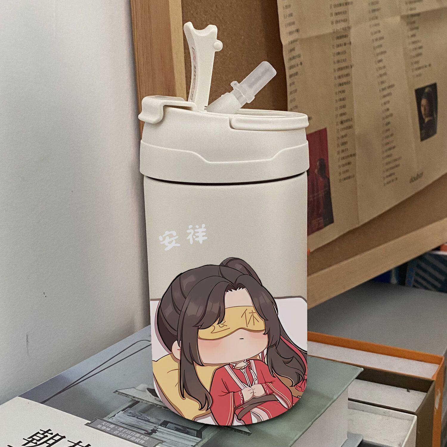 吸管直饮水杯304不锈钢保温杯