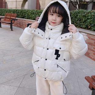 M家新款儿童短款加厚羽绒服可脱卸帽男女宝宝童装宽松版外套冬潮