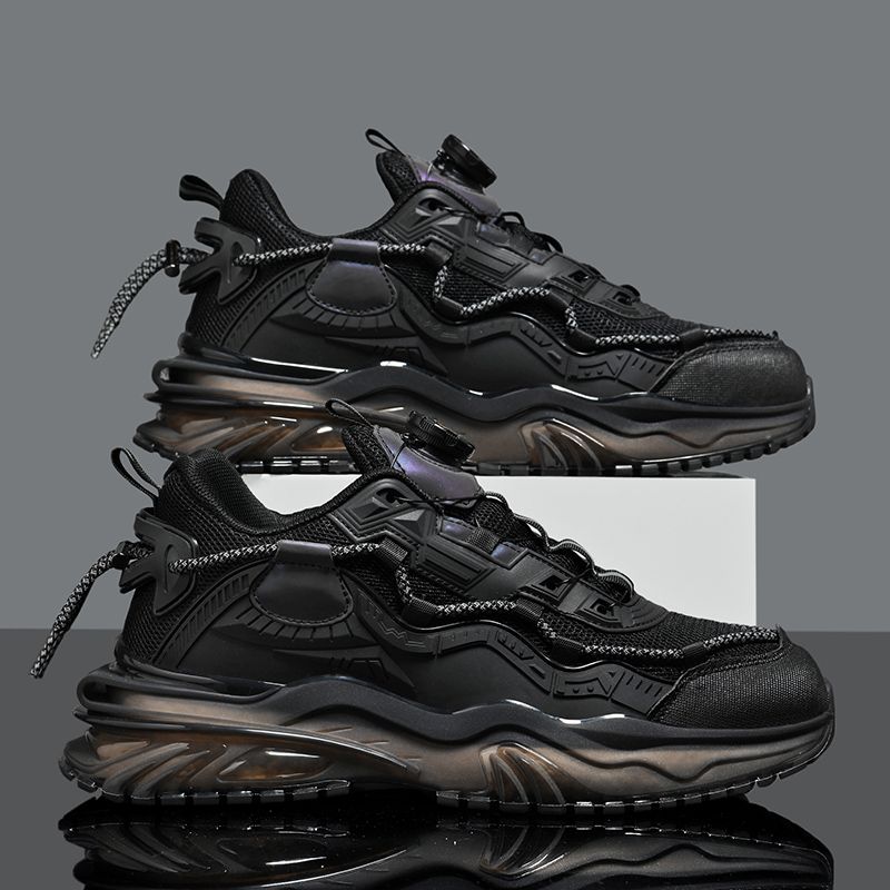 两个人的小森林虞书欣虞美人同款鞋子全黑老爹鞋女秋季厚底运动鞋