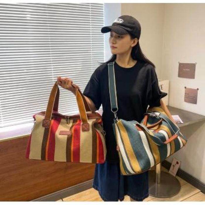 帆布包女新款手提时尚学生大容量百搭布包饭盒便当袋手拎水桶小包,箱包皮具/热销女包/男包,旅行袋,淘宝优惠券,粉丝福利购,淘宝优惠卷