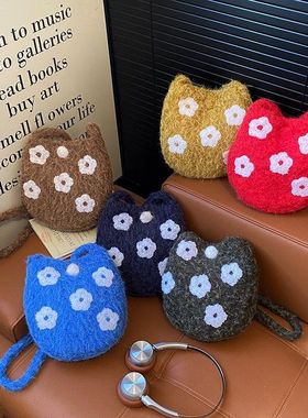 五月天wmls战包编织包可单间斜挎手工钩织成品包送朋友diy材料包