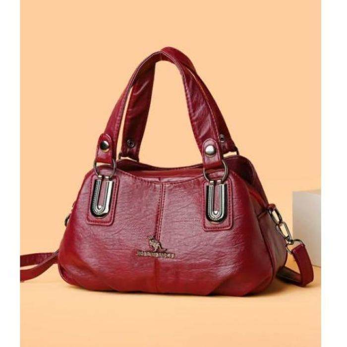 新款包包中年妈妈包时尚大气女士手提包软皮大容量单肩斜挎包,箱包皮具/热销女包/男包,小方包,淘宝优惠券,粉丝福利购,淘宝优惠卷