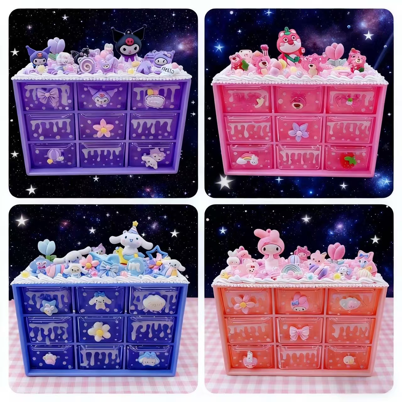 儿童奶油胶diy制作首饰盒玩具