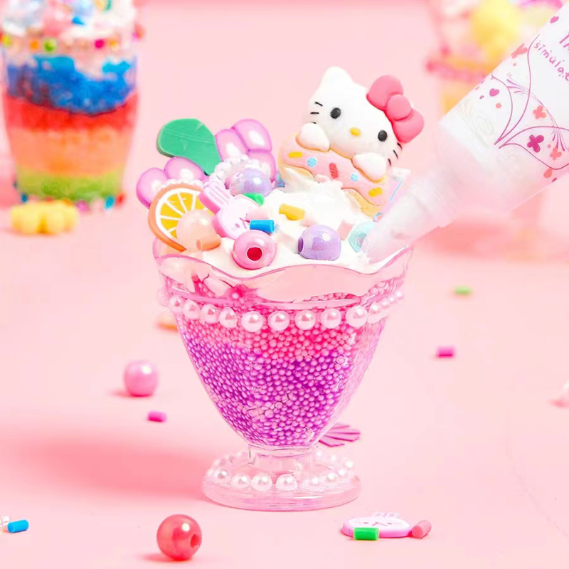 儿童手工diy奶油胶甜品杯 女孩手工制作冰淇淋杯玩具材料包甜甜杯,玩具/童车/益智/积木/模型,手工创意粘贴类,淘宝优惠券,粉丝福利购,淘宝优惠卷