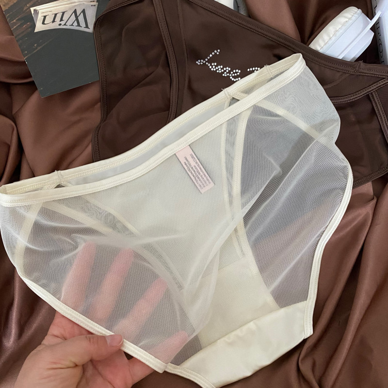 欧美纯欲性感高开叉镂空网纱缎面透气闪钻字母速干弹力三角内裤女,女士内衣/男士内衣/家居服,女三角裤,淘宝优惠券,粉丝福利购,淘宝优惠卷