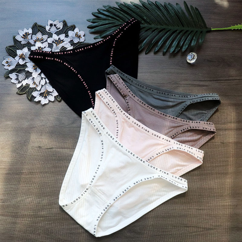 欧美高开叉性格细带镂空字母腰边洋气半包臀莫代尔运动三角内裤女,女士内衣/男士内衣/家居服,女三角裤,淘宝优惠券,粉丝福利购,淘宝优惠卷