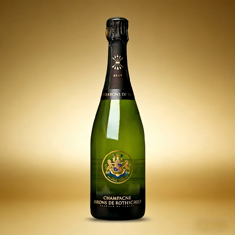 法国进口拉菲罗斯柴尔德天然香槟起泡酒经典干型 375ml