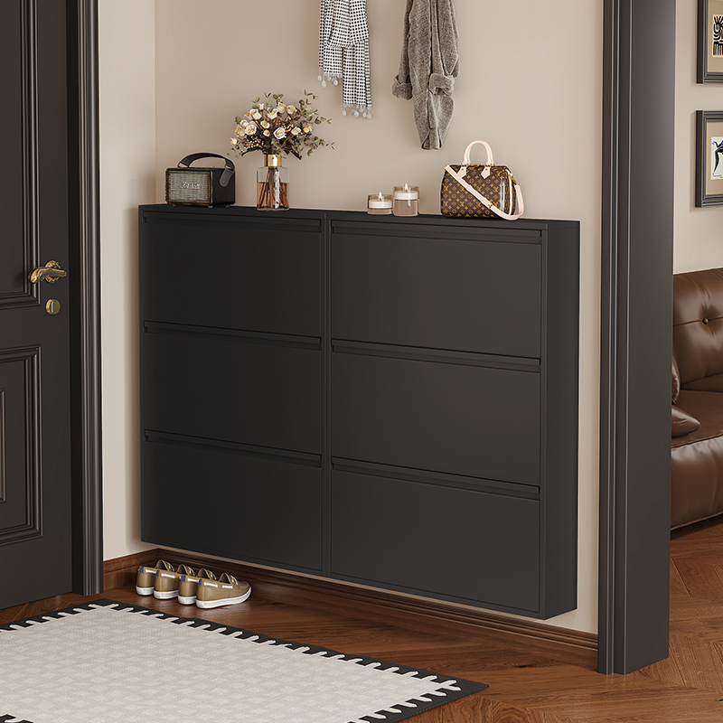 钢制超薄翻斗鞋柜新款15cm中古风