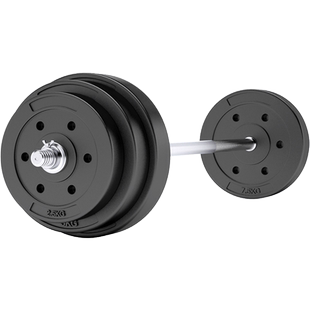 杠铃套装男士哑铃健身器材举重家用深蹲直杆曲杆10-105kg套装两用