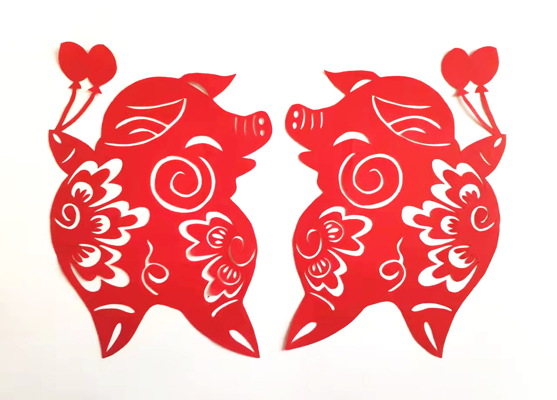 生肖猪红色剪纸窗花贴画装饰客厅背景墙学生儿童幼儿纯手工红宣纸,节庆用品/礼品,喜字/剪纸/贴纸,淘宝优惠券,粉丝福利购,淘宝优惠卷