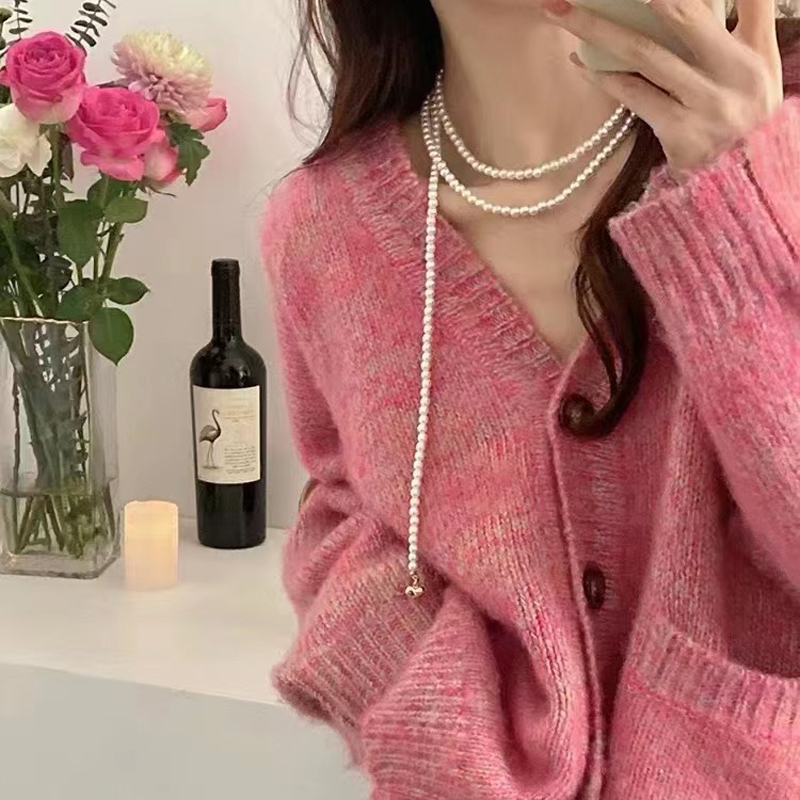 baby珠珍珠项链长款女施家珍珠