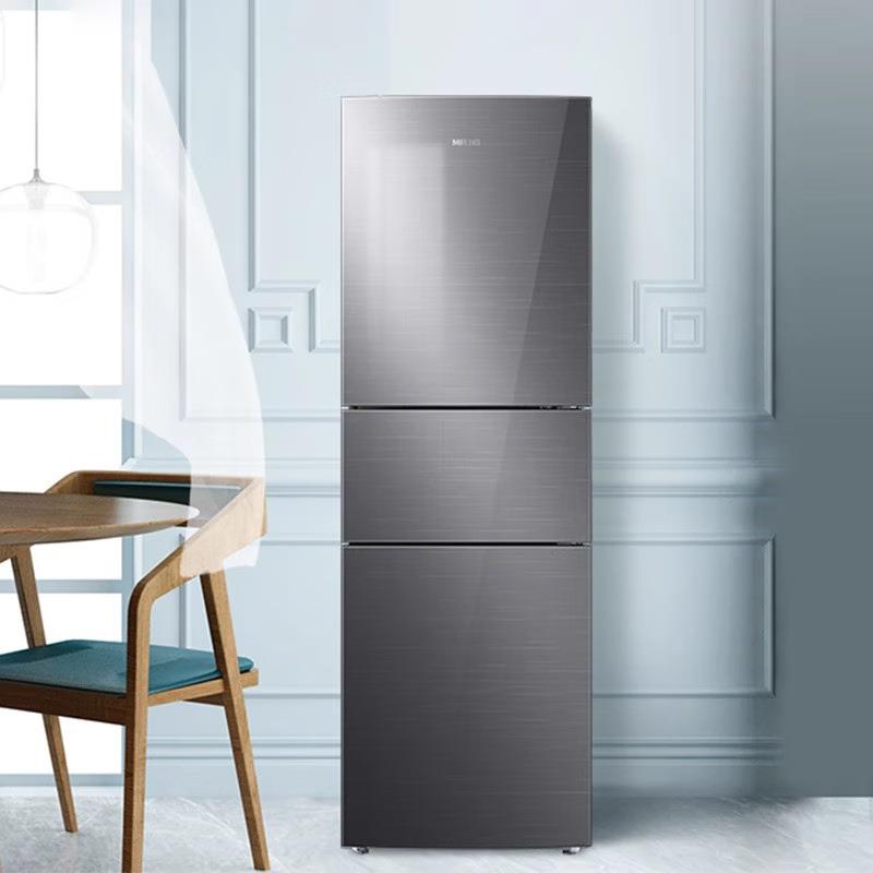 美.菱(MELING)BCD-218WE3BX 三门小冰箱二级节能低音家用风冷无霜