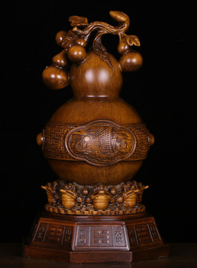 树脂中式客厅摆件工艺品八卦葫芦