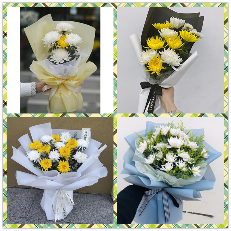 清明节扫墓黄白菊花束贵州黔东南州凯里市区范围同城祭奠鲜花配送怎么看?