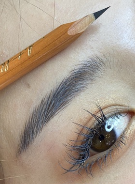 艾图秀防水防汗持久不脱色野生眉根根分明硬芯初学者砍刀线条眉笔