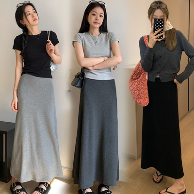 孕妇半身裙女夏春秋中长款包臀鱼尾裙外穿长裙小个个遮腿粗A字裙