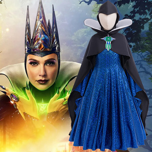 女童万圣节cosplay白雪公主继母毒皇后卡特琳娜角色扮演服话剧服