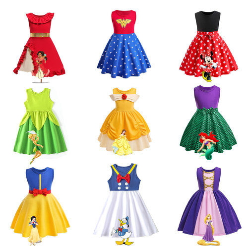 婴幼女童动画片扮演服美人鱼贝尔