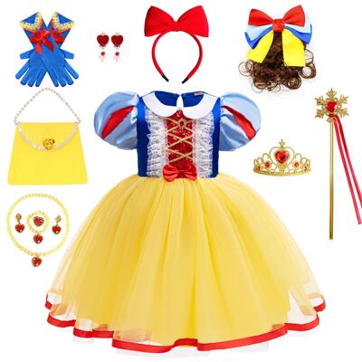 女童白雪公主裙六一派对表演服