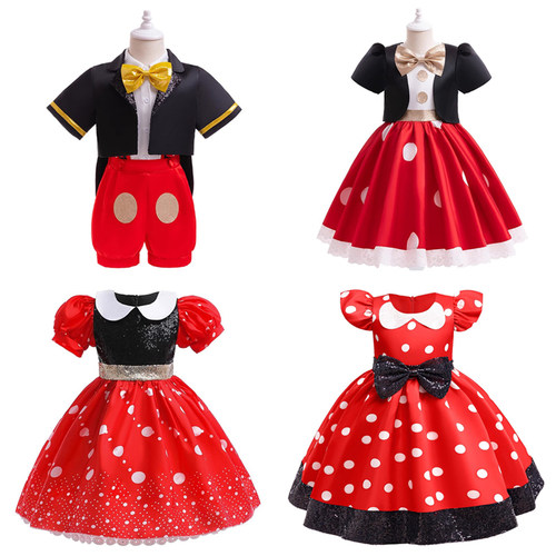 女童米奇连衣裙角色扮演服装cos