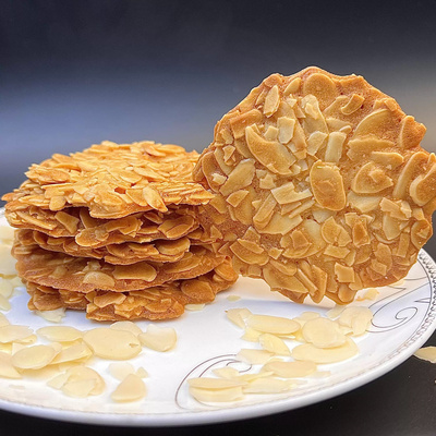 农记阿爸农国栋扁桃仁薄脆坚果酥瓦片酥杏仁片健康零食解馋小吃