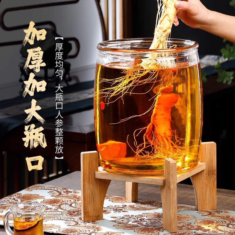 泡酒玻璃瓶高档密封带龙头白酒药