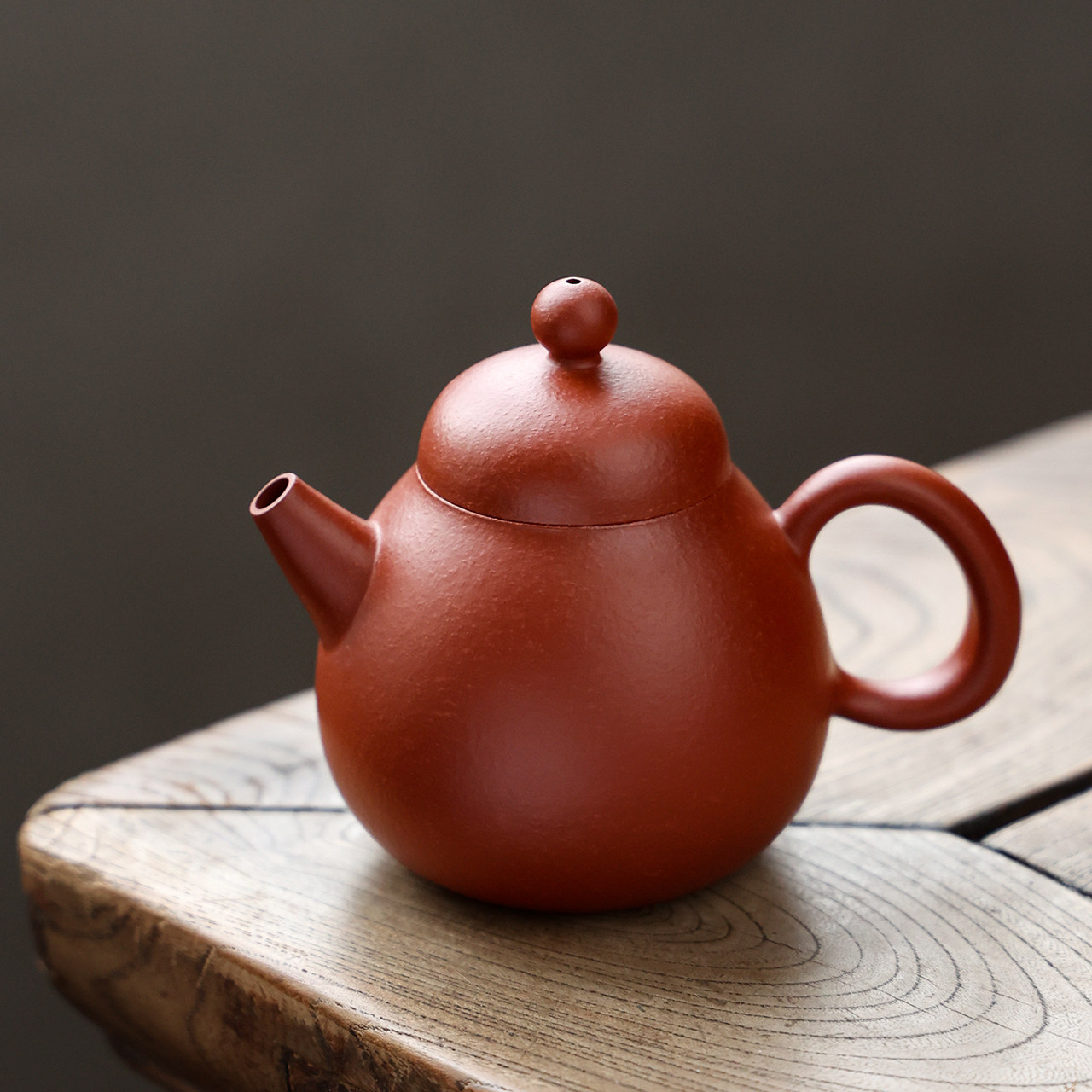 潮州手拉壶鱼籽朱泥壶纯手工思亭壶 工夫茶单丛泡茶壶紫砂壶西施