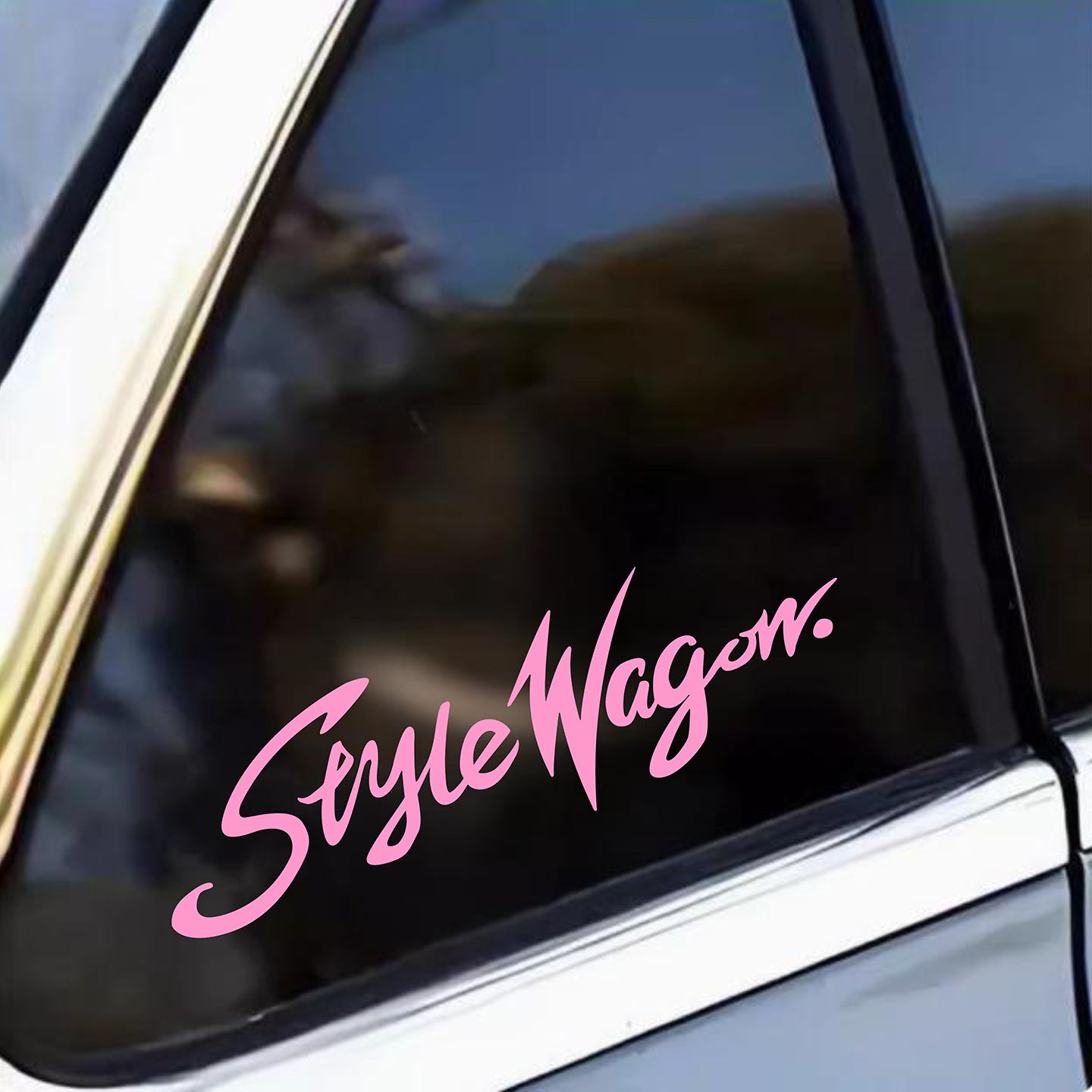 英文字母三角窗汽车贴纸